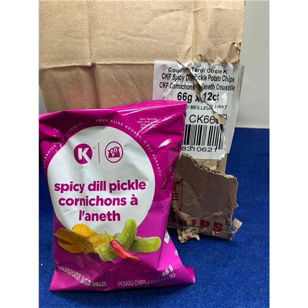 Circle K Spicy Dill Pickle Potato Chips (66g x 12ct)