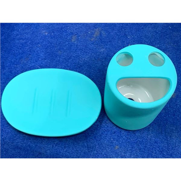 Bathroom Soap and Toothbrush Holder
