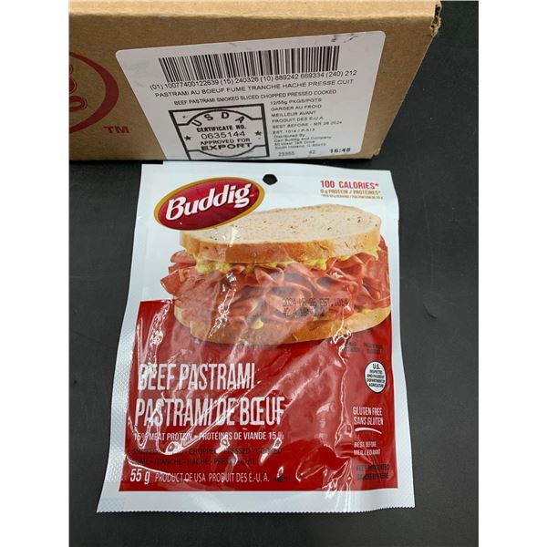 FROZEN - Buddig Smoked Beef Pastrami 12x55g