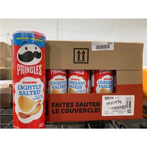 CASE LOT Pringles Original Lightly Salted Chips 14 x 148g