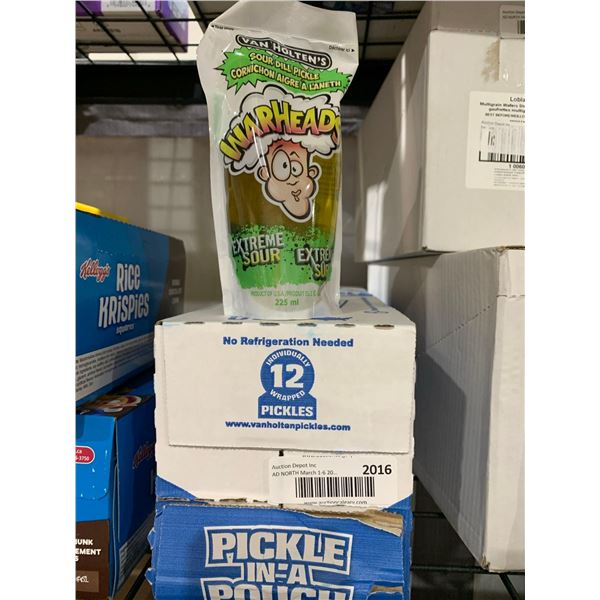 CASE LOT Pickle In A Pouch 12 Individually Wrapped