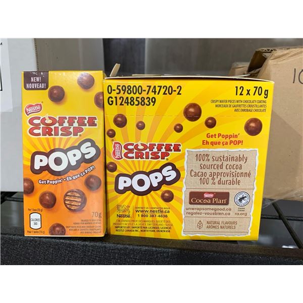 CASE LOT Nestle Coffee Crisp POPS Chocolate 12 x 70g