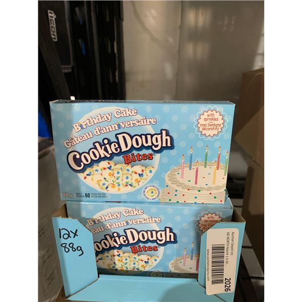 CASE LOT Birthday Cake Cookie Dough Bites 12 x 88g