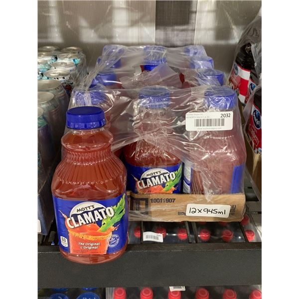 CASE LOT Mott's Clamato Original Tomato Cocktail 12 x 946ml