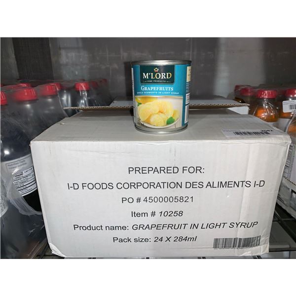 CASE LOT M'Lord Grapefruit in Light Syrup 24 x 284ml