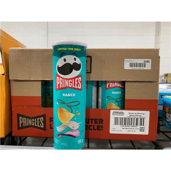 CASE LOT Pringles Ranch Chips 14 x 156g