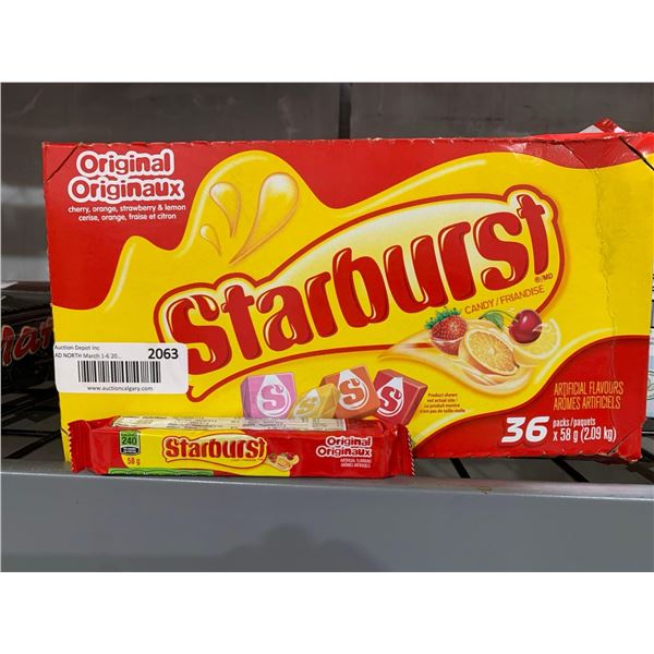 CASE LOT Starburst Candy  36 x 58g