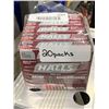 Image 1 : CASE LOT Halls NO Sugar Added Black Cherry Lozenges 20 Packs
