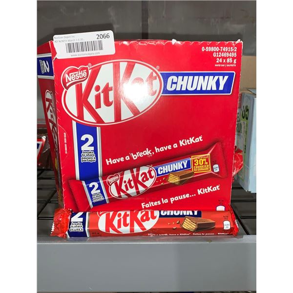CASE LOT Nestle KitKat Chunky Chocolate Bars 24 x 85g