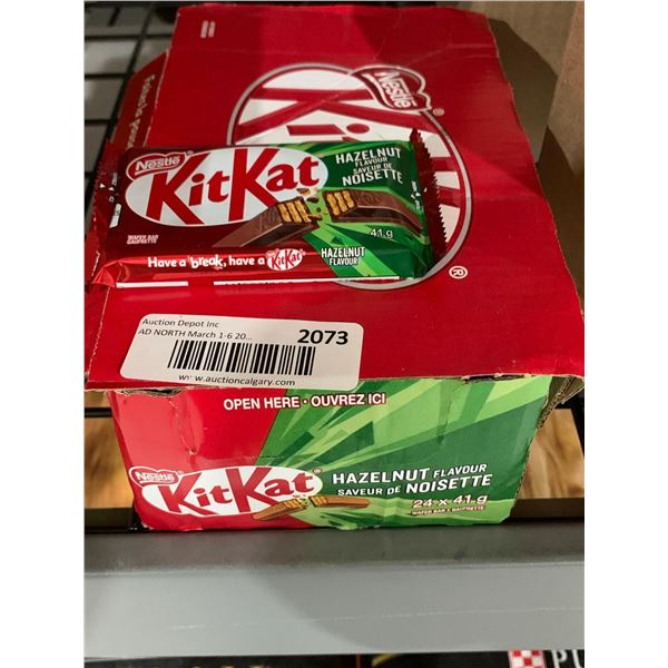 CASE LOT Nestle KitKat Hazelnut Flavor Chocolate Bar 24 x 41g