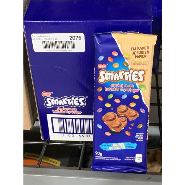 CASE LOT Nestle Smarties Bar Sharing Block 14 x 90g