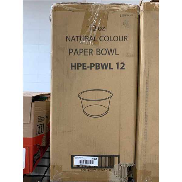 CASE LOT Natural Color Paper Bowl HPE-PBWL 12 10 x 50ct