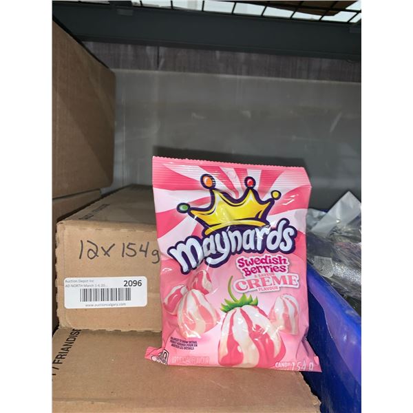 CASE LOT Maynards Swedish Berries Creme 12 x 154g