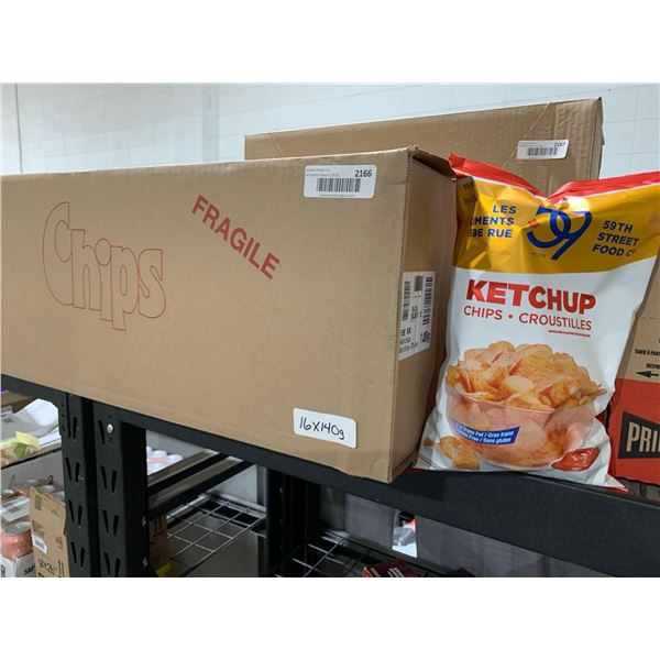 CASE LOT 59th St Food Co Ketchup Chips 16 x 140g