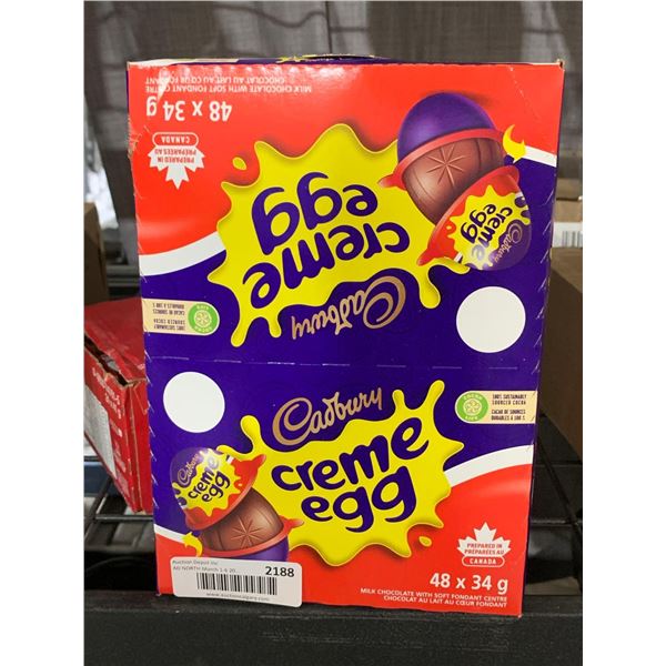 CASE LOT Cadbury Creme Egg Chocolate 48 x 34g