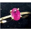 Image 3 : 10K Yellow Gold Ruby(0.6ct) Ring (~Size 6.75) (~weight 1.5g), Made in Canada, Appraised Retail $1800