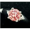Image 3 : 14K White Gold Lab Grown Diamond (1.03Ct,Vs1,Fancy Pink) Ring (~Size 6.5) (~weight 1.03g), Made in C