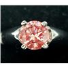Image 4 : 14K White Gold Lab Grown Diamond (1.03Ct,Vs1,Fancy Pink) Ring (~Size 6.5) (~weight 1.03g), Made in C