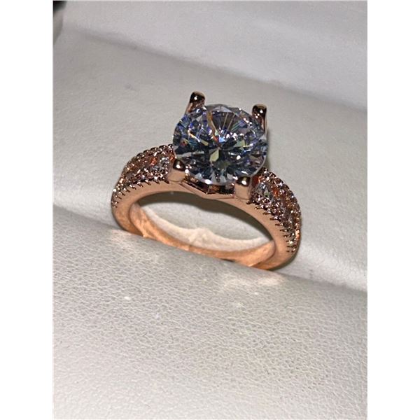 V.Wang Styled Rose 1.50 Carat Brilliant Cut Solitaire Engagement Ring