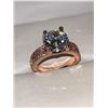 Image 2 : V.Wang Styled Rose 1.50 Carat Brilliant Cut Solitaire Engagement Ring