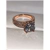 Image 4 : V.Wang Styled Rose 1.50 Carat Brilliant Cut Solitaire Engagement Ring