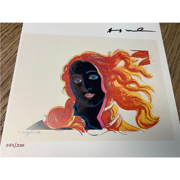 Andy Warhol Birth of Venus 318 , 1984 Limited edition Print 24/200 issued by Royal Palace Gallery in