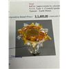 Image 4 : Natural Citrine Oval cut 8.07 Carat Solitaire Cluster Top Ladies Ring includes appraisal certificate