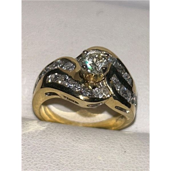 Natural Diamond 14 K Gold 1.68 Carat Round Cut Solitaires Ring includes appraisal certificate valued