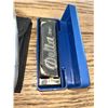 Image 2 : ESTATE ITEM: Lot of 3 folding pocket Knives and Delta Blues Harmonica with case
