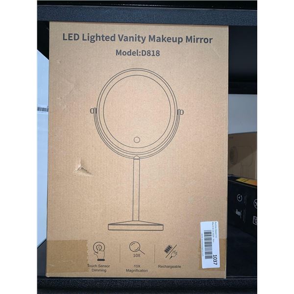 Young & Taylor LED Lighted Vanity Makeup Mirror Model D818 SIlver