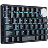 Image 4 : Koolertron One Handed Mechanical Gaming Keyboard with 24 Macro Keys, 45-key Fully Programmable Mini 