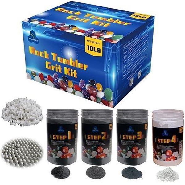 10 Pounds Rock Tumbler Grit Kit - Rock Polishing Grit Media Rock Tumbler Refill Grit Media Kit Rock 