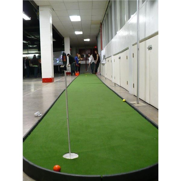 50 Foot Putting Green complete with base, turf, putters and balls