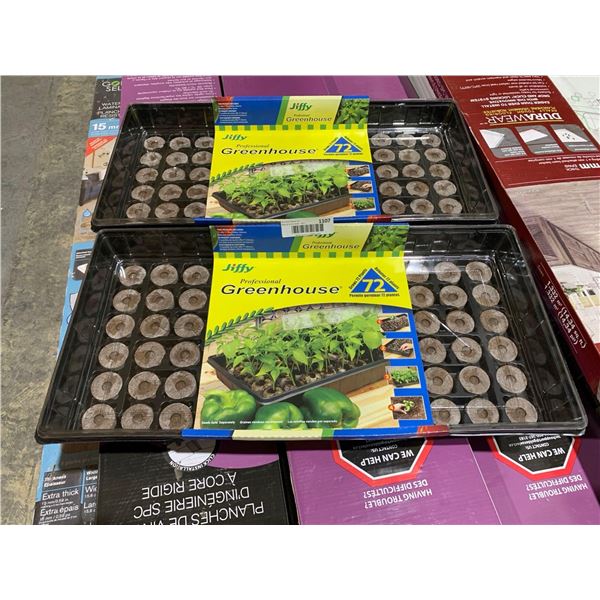 Jiffy Greenhouse 72 Pods Seeding Lot of 2
