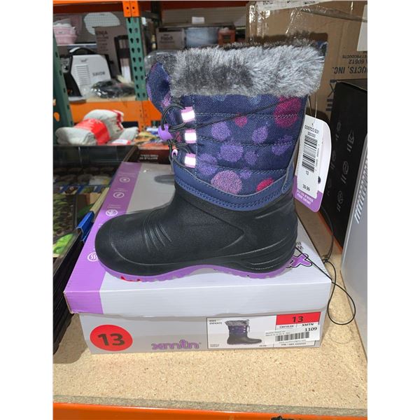 XMNT Kids Purple Winter Boots Size 13