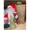 Image 1 : Lot of 2 Electronic Light Up / Rolling Santas