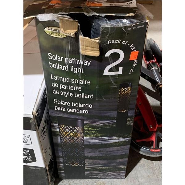 Solar Pathway Bollard Lights Pack of 2