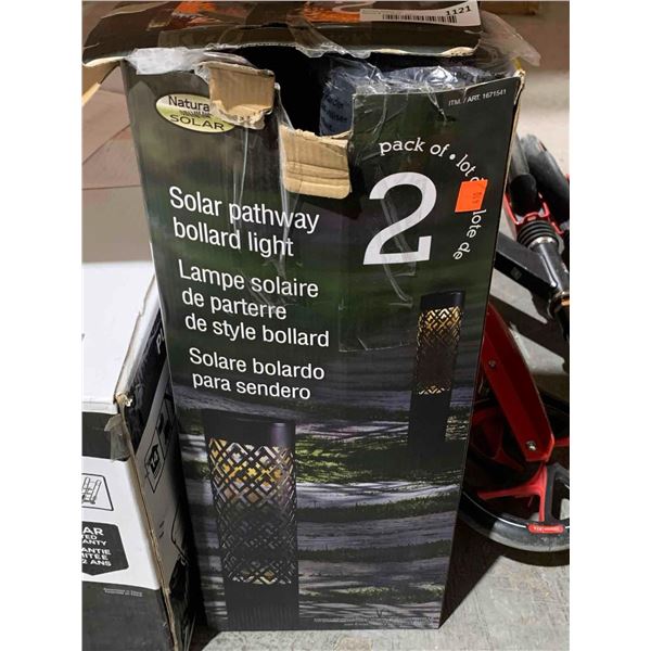 Solar Pathway Bollard Lights Pack of 2