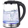 Image 1 : Topwit Electric Kettle Glass Hot Water Kettle, Upgraded, 2L Water Warmer Cordless, Stainless Steel L