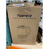 Image 2 : Topwit Electric Kettle Glass Hot Water Kettle, Upgraded, 2L Water Warmer Cordless, Stainless Steel L