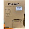 Image 3 : Topwit Electric Kettle Glass Hot Water Kettle, Upgraded, 2L Water Warmer Cordless, Stainless Steel L