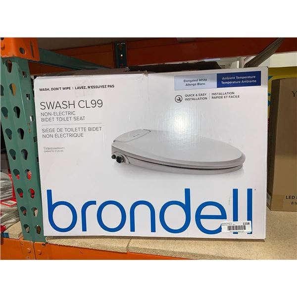 Brondell SWASH CL99 Non Electric Bidet Toilet Seat