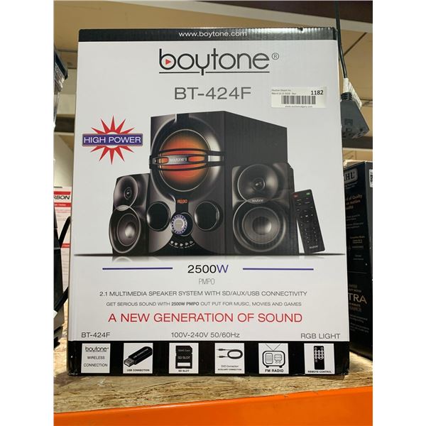 Boytone BT-424F 2.1 Multimedia Speaker System w/ SD/AUX/USB Connectivity 2500W