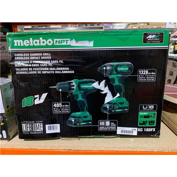 Metabo HPT Cordless Hammer Drill & Cordless Impact Driver 18V