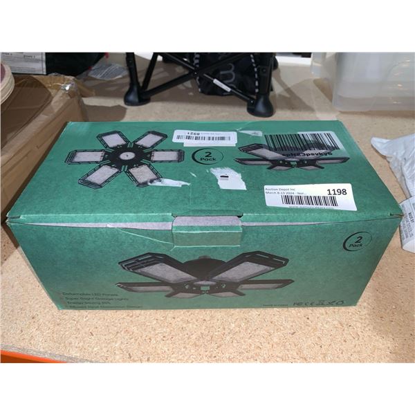 Deformable LED Garage Light 2 Pack