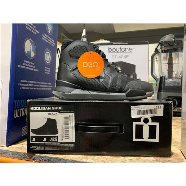 ICON Hooligan Mens Motorcycle Boot Size 9