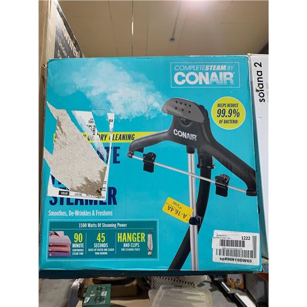 Complete Steam By Conair Upright Fabric Garment Clothing Steamer,
