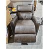 Image 3 : Brown Power Recliner with USB Charging Port - No Power Cord