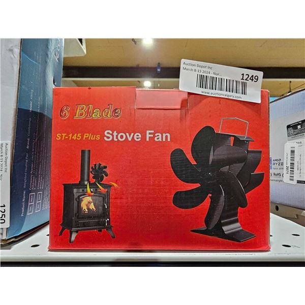 6 Blade ST-145 Wood Burning Stove Fan