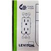 Image 3 : Leviton Black, Tamper Resistant Outlets - 2 Packs of 10